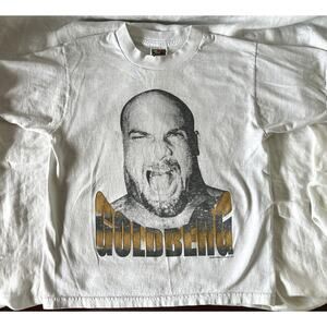 Vintage 90s Bill Goldberg WWE Wrestling Kids Tee Shirt Size 14/16